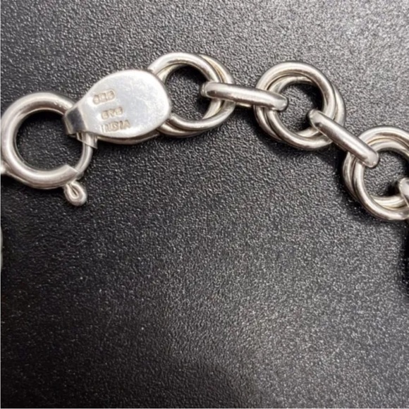 NYC II 15th Anniversary Sterling Silver Charm Bracelet With 3 Charms - Picture 3 of 6